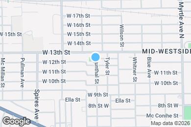 Map image of the property - 1645 W 12th St