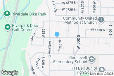 Map image of the property - 445 W 4900 S