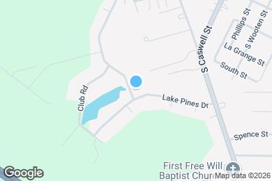 Map image of the property - 314 Lake Pines Dr
