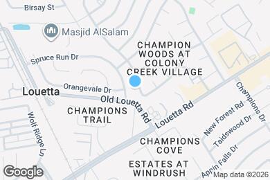 Map image of the property - 16821 Kettle Creek Dr