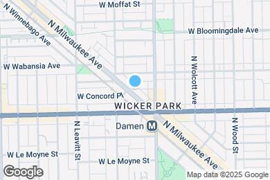 Map image of the property - 1647 N Milwaukee Ave