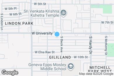 Map image of the property - 1212 W 9th St