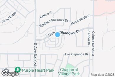 Map image of the property - 635 S Vía Entrada