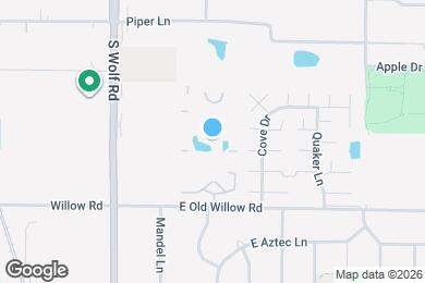 Map image of the property - 18 E Old Willow Rd