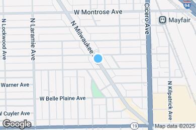 Map image of the property - 4208 N Milwaukee Ave