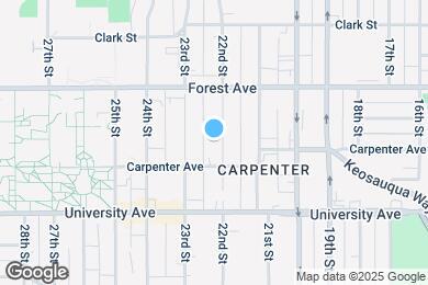 Map image of the property - 1314 22nd St