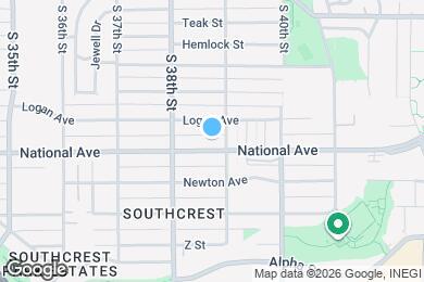 Map image of the property - 3870 National Ave