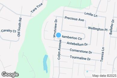 Map image of the property - 1706 Antebellum Dr