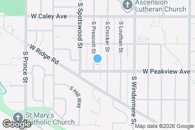 Map image of the property - 6484 S Prescott St