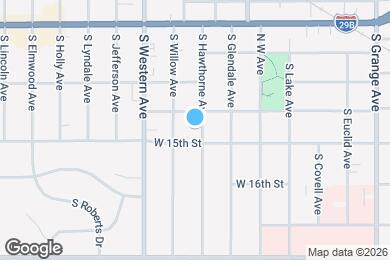 Map image of the property - 611 S Hawthorne Ave