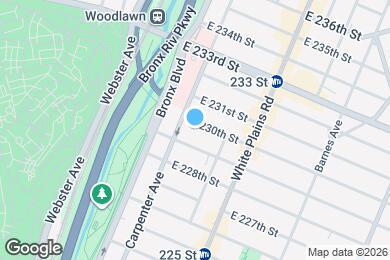 Map image of the property - 636 E 230th St