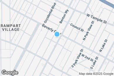 Map image of the property - 119 S Rampart Blvd