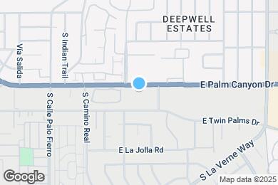 Map image of the property - 1111 E Palm Canyon Dr