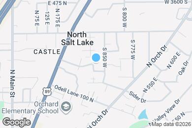 Map image of the property - 876 W 4000 S