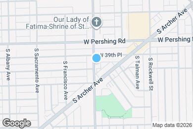 Map image of the property - 3949 S California Ave