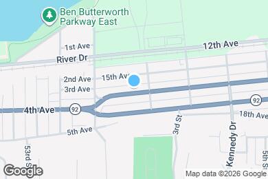 Map image of the property - 163 16th Ave