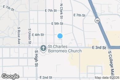 Map image of the property - 208 S Clark St