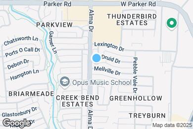 Map image of the property - 1021 Mellville Dr