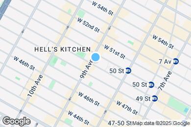 Map image of the property - 350 W 50th St