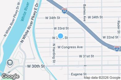 Map image of the property - 1327 W 32nd St