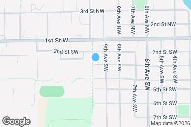 Map image of the property - 912 3rd St SW