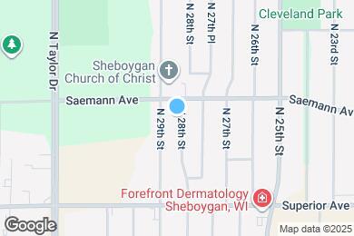 Map image of the property - 1726 N 28th St