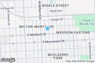 Map image of the property - 800 N Luzerne Ave