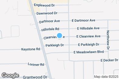 Map image of the property - 1103 Clearview Ave