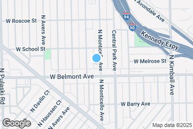 Map image of the property - 3224 N Monticello Ave