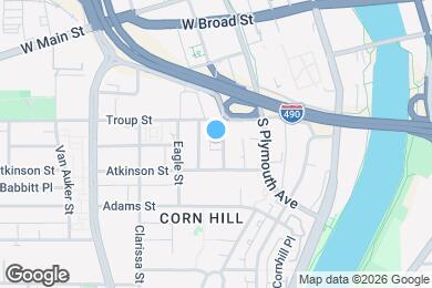 Map image of the property - 91 S Washington St.