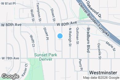 Map image of the property - 7911 Raleigh Pl