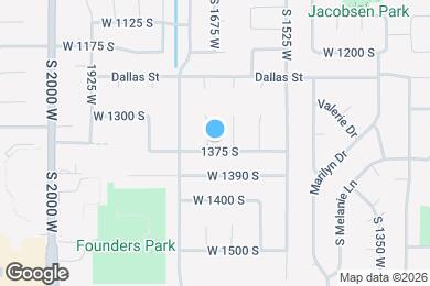 Map image of the property - 1365 W 1700 S