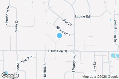 Map image of the property - 124 N 39th Pl