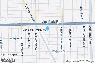 Map image of the property - 1909 W Larchmont Ave