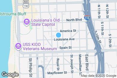 Map image of the property - 601 Louisiana Ave