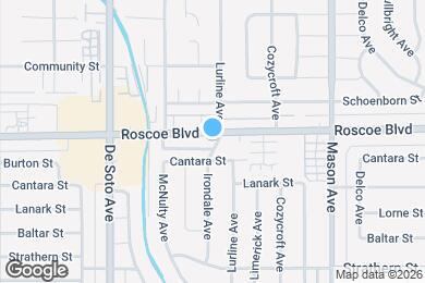 Map image of the property - 20704 Roscoe Blvd