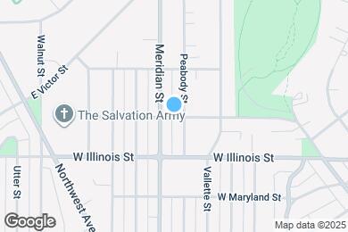 Map image of the property - 1000 W Indiana St