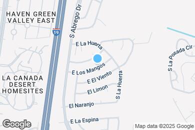 Map image of the property - 205 E Los Mangos