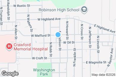 Map image of the property - 1205 N Madison St