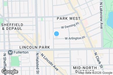 Map image of the property - 644 W Arlington Pl