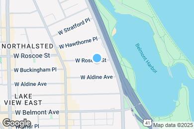 Map image of the property - 430 W Roscoe St