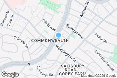 Map image of the property - 1560 Commonwealth Ave