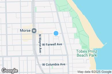 Map image of the property - 1225 W Morse Ave