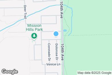 Map image of the property - 10416 Santa Cruz Ln