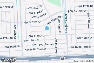 Map image of the property - 17121 NW 44th Ave