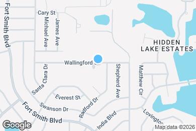 Map image of the property - 1105 Reef Ct
