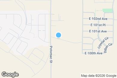 Map image of the property - 13802 E 100th Dr