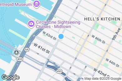 Map image of the property - 555 W 43rd St