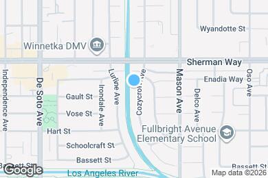Map image of the property - 7107 Cozycroft Ave