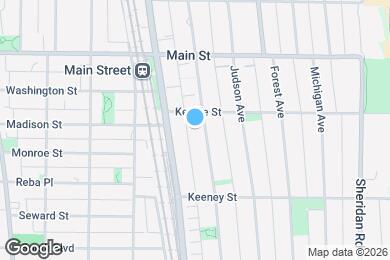 Map image of the property - 734 Hinman Ave